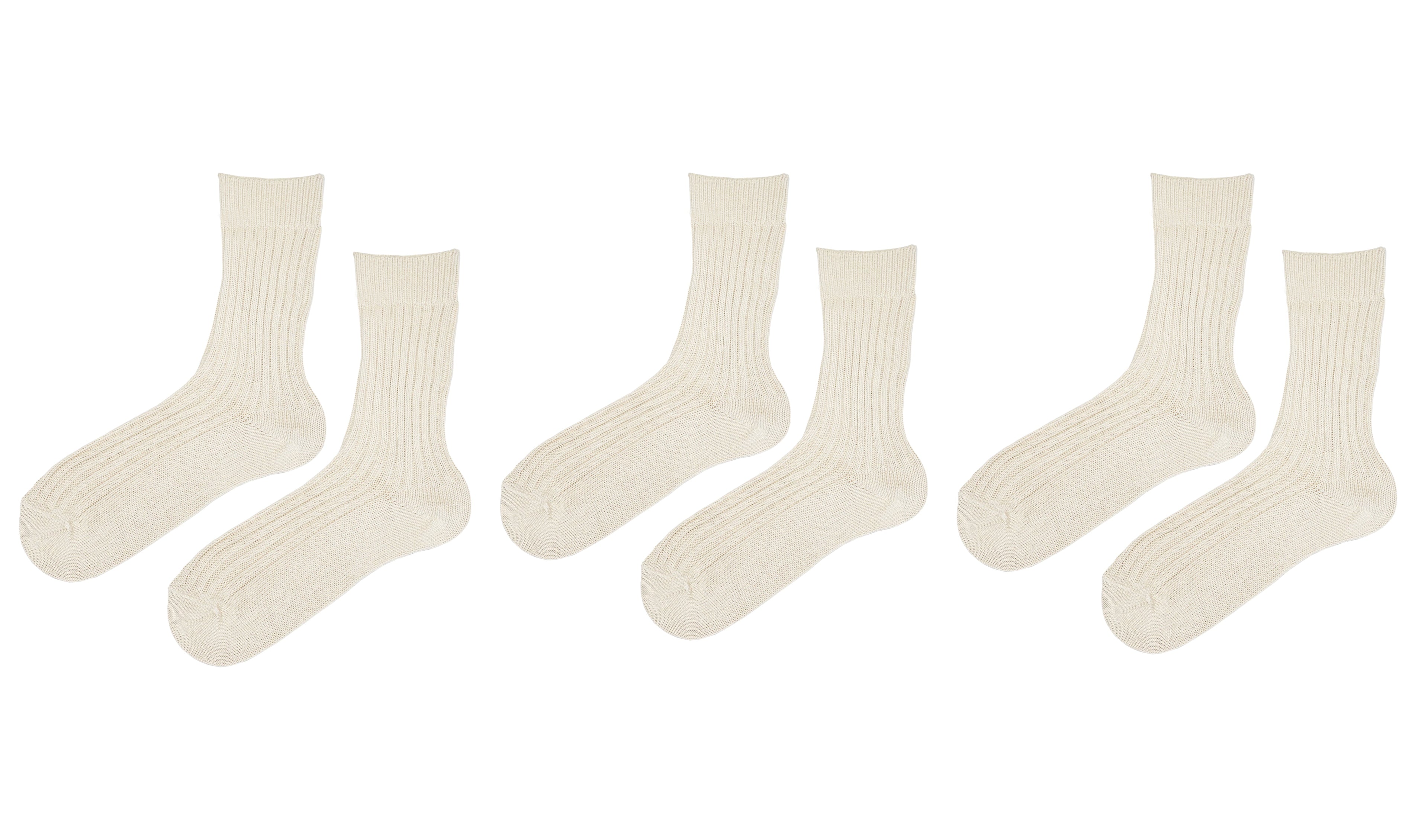 tittimitti® Men’s 100% Organic Cotton Boot Socks 3-Pack – Thick Warm Winter Crew Socks (Made in Italy)