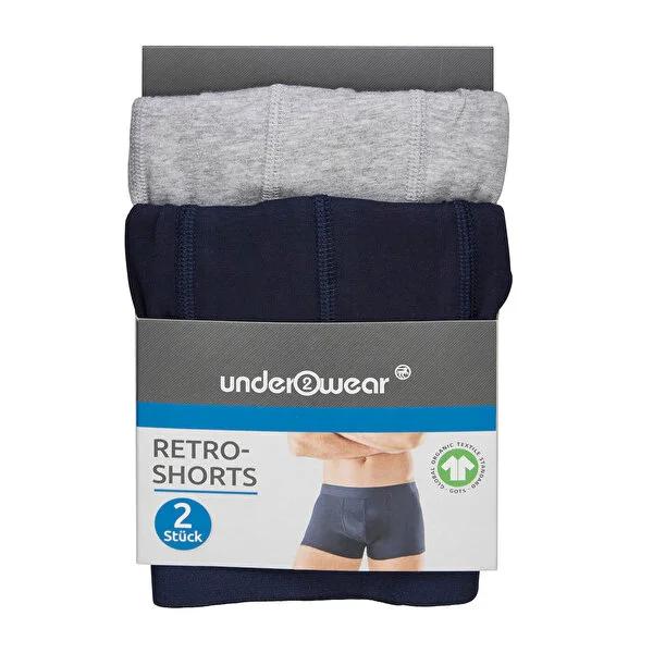 Men's: Organic Cotton Men's Underwear Boxer Briefs 2-Pack - Comfort, Breathable & Supportive