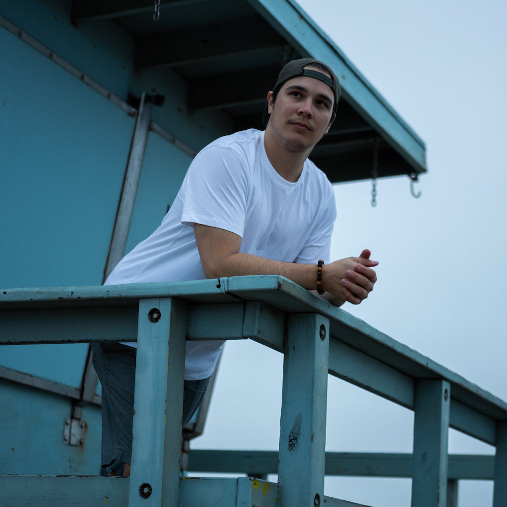 Men's Organic Crew Neck - White