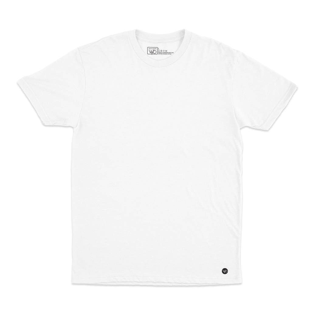 Men's Organic Crew Neck - White